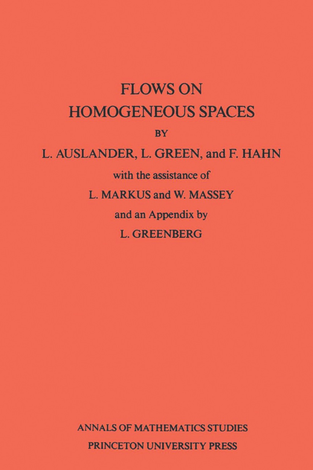 Flows on Homogeneous Spaces 