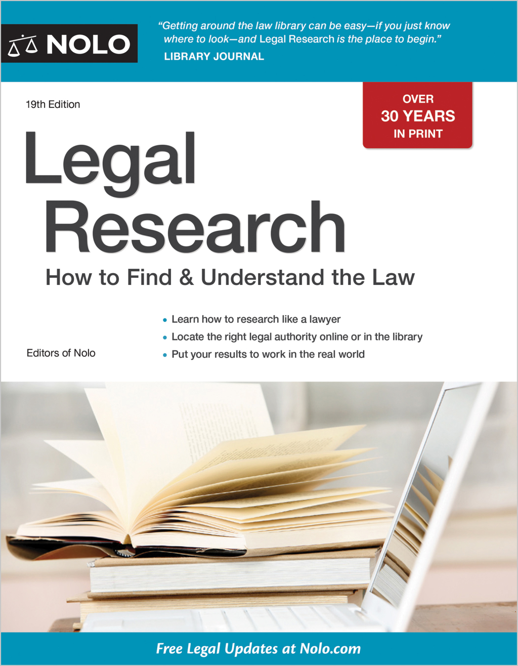 Legal Research How to Find & Understand the Law 19th Edition