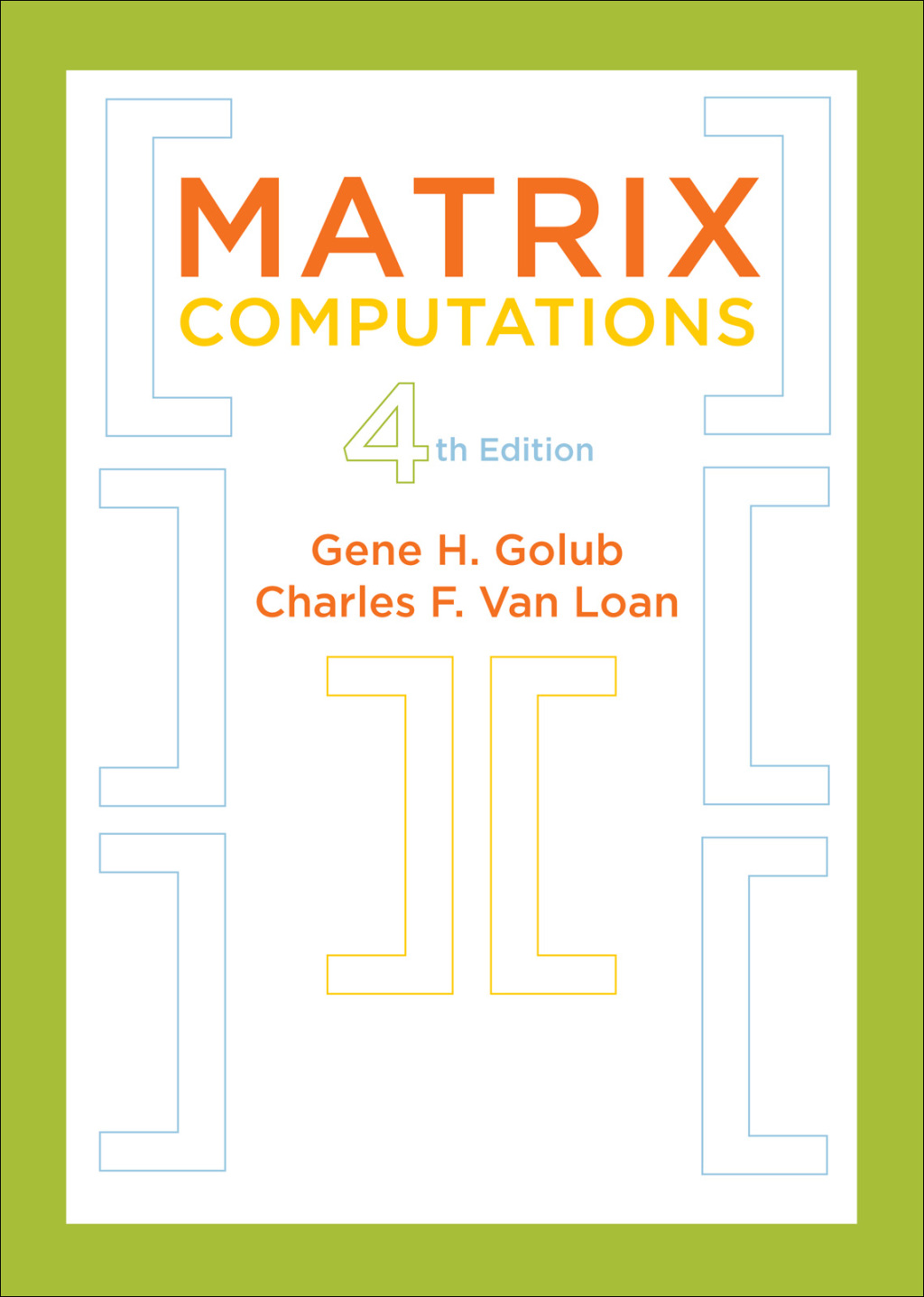 Matrix Computations 4th Edition