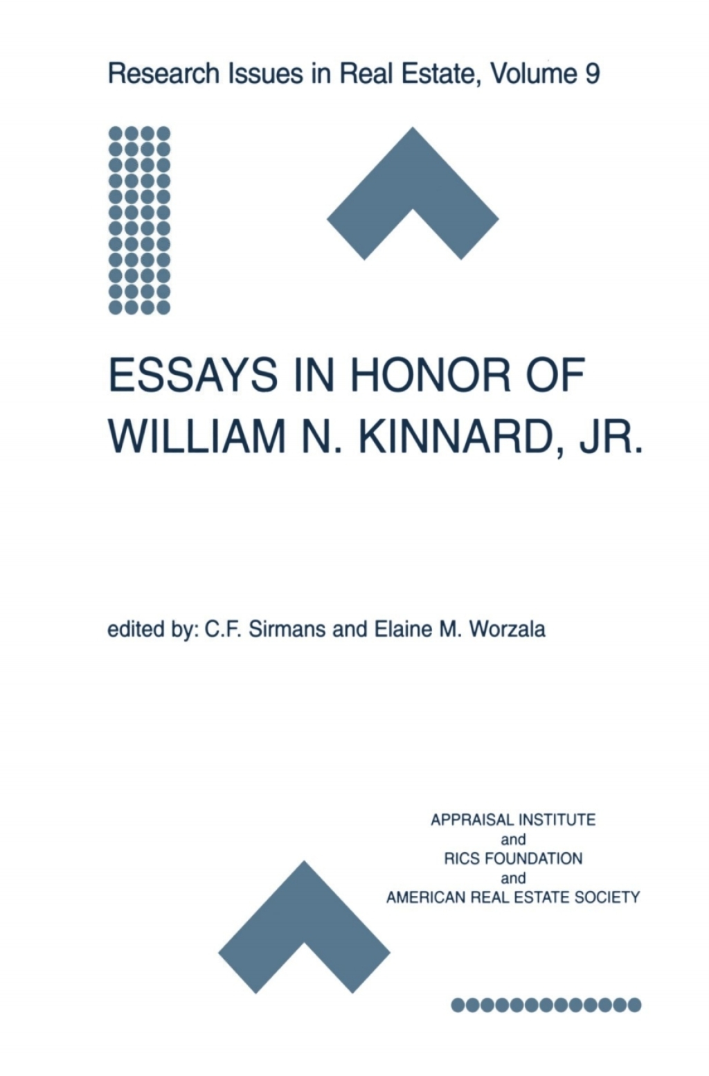 Essays in Honor of William N. Kinnard, Jr. 1st Edition