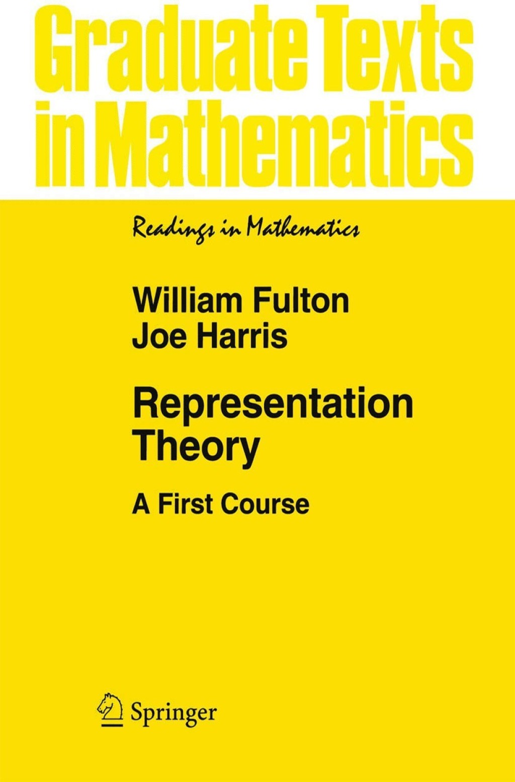 Representation Theory A First Course 