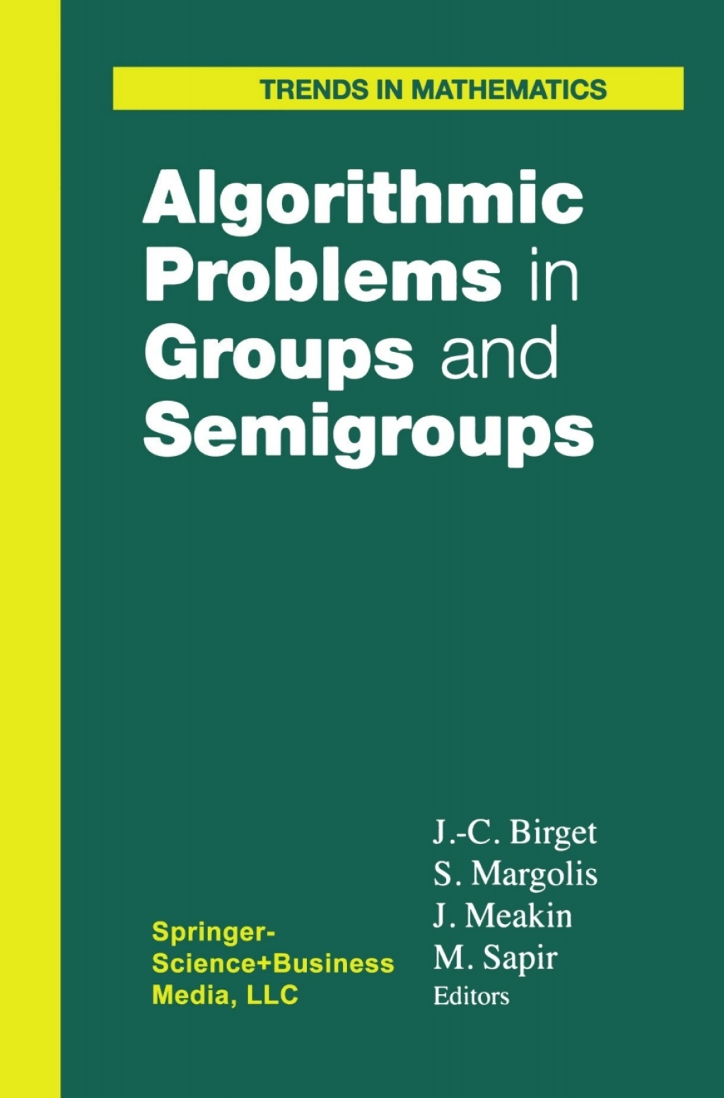 Algorithmic Problems in Groups and Semigroups 1st Edition