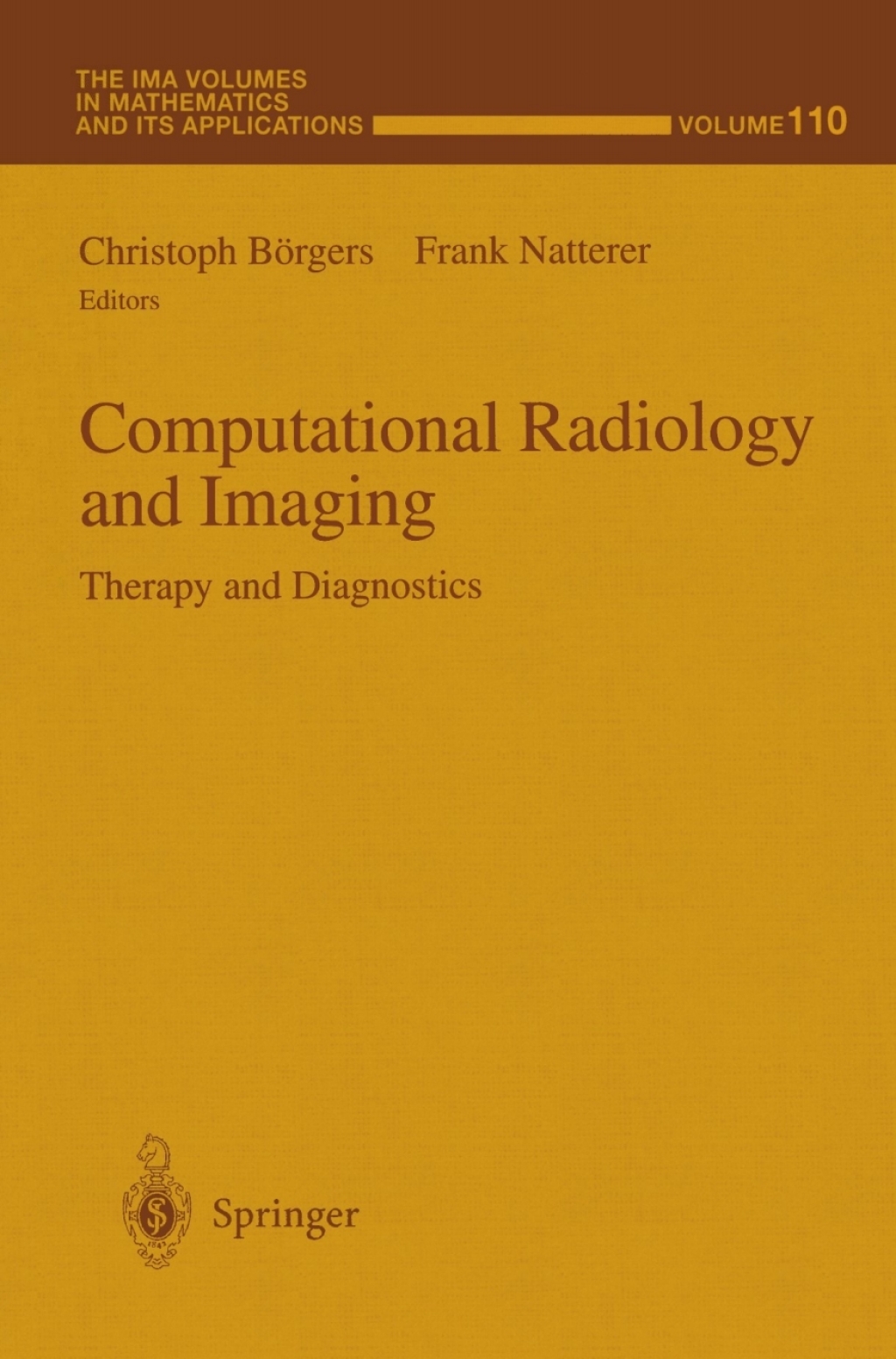 Computational Radiology and Imaging Therapy and Diagnostics 1st Edition
