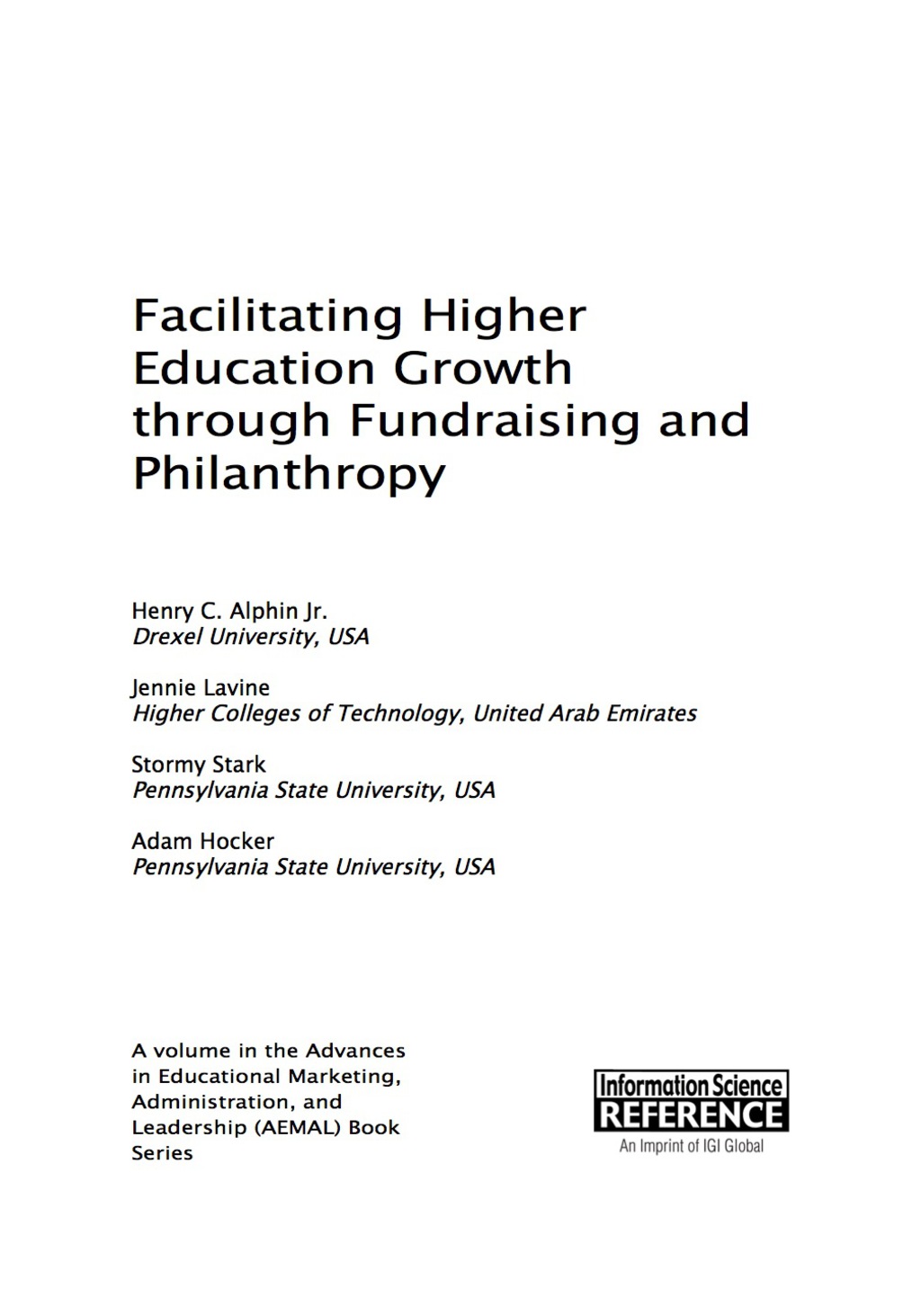 Facilitating Higher Education Growth through Fundraising and Philanthropy 