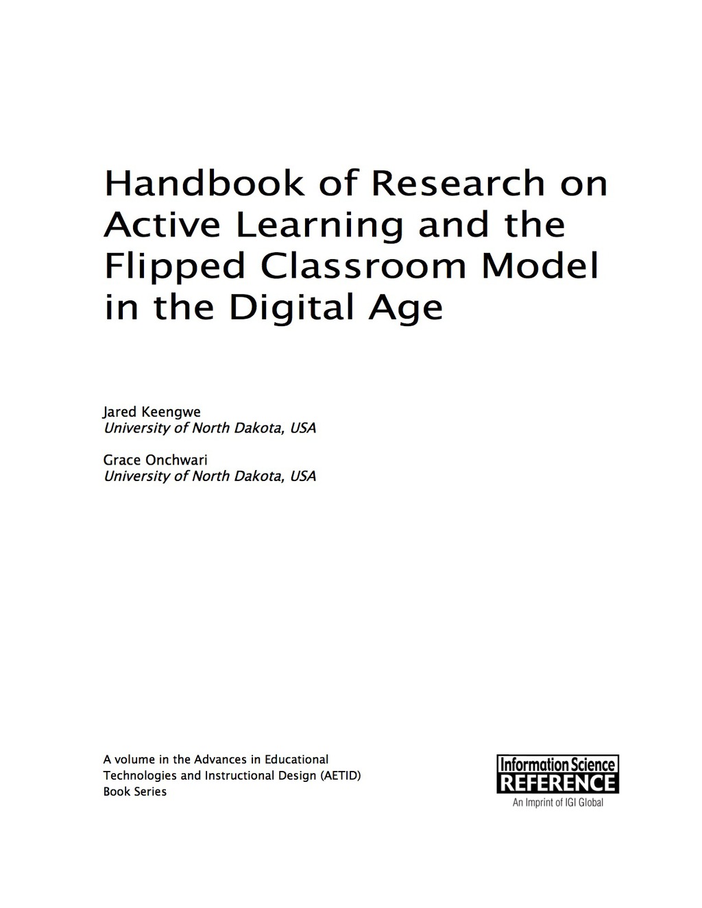 Handbook of Research on Active Learning and the Flipped Classroom Model in the Digital Age 