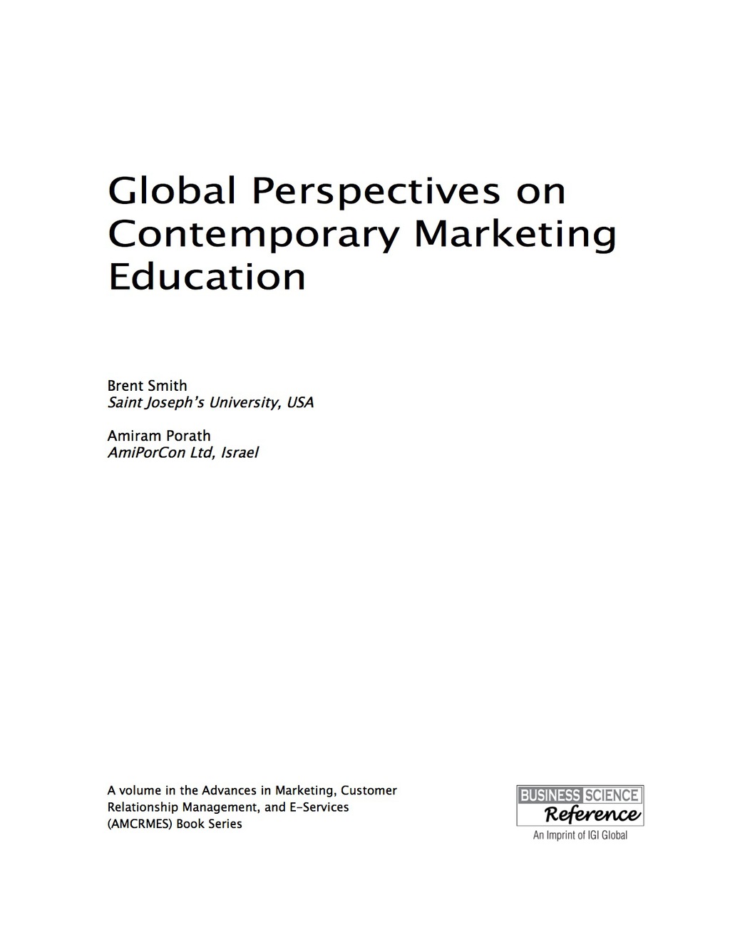 Global Perspectives on Contemporary Marketing Education 