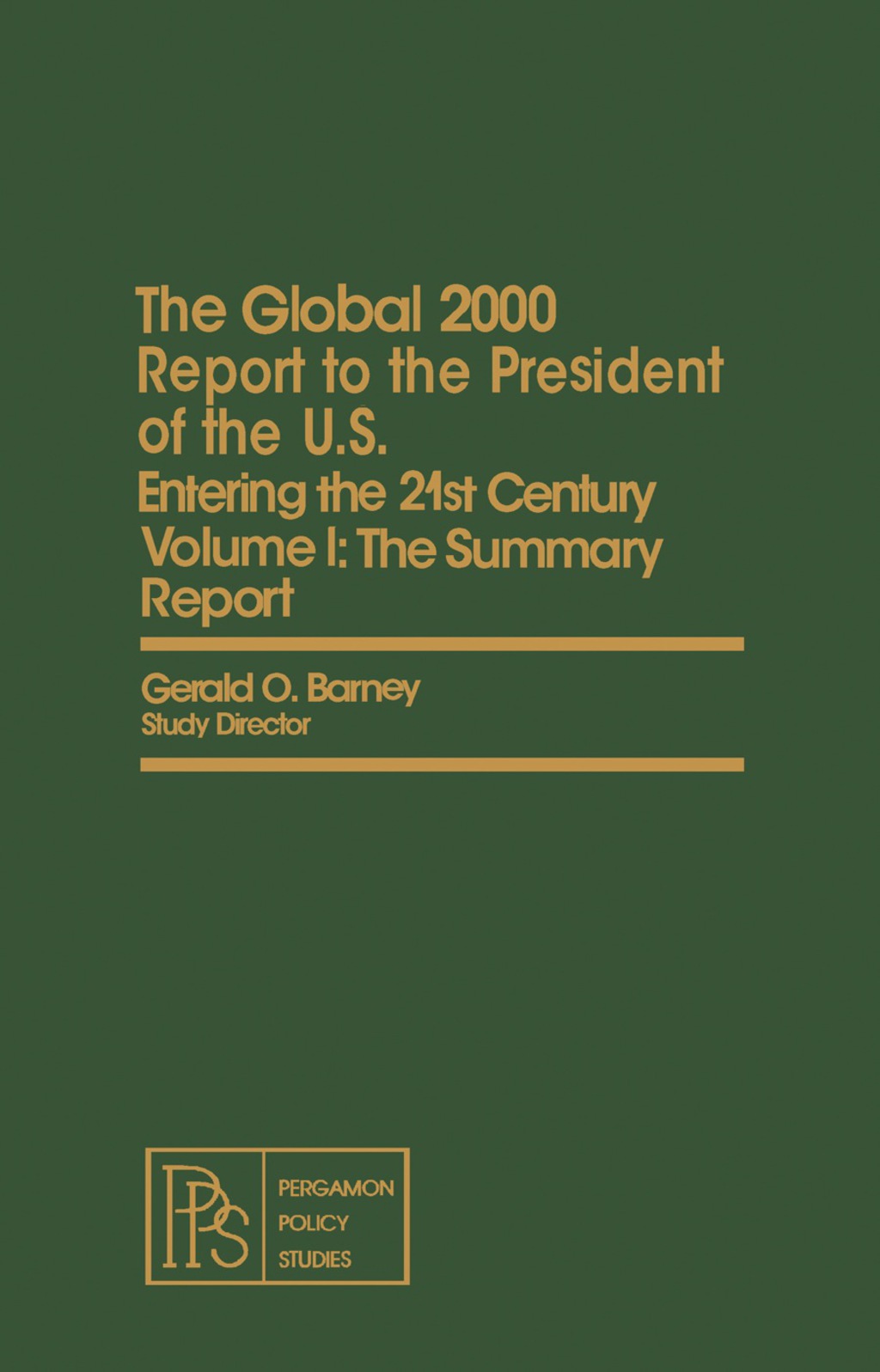 The Summary Report Special Edition with the Environment Projections and the Government Projections and the Government's Global Model 