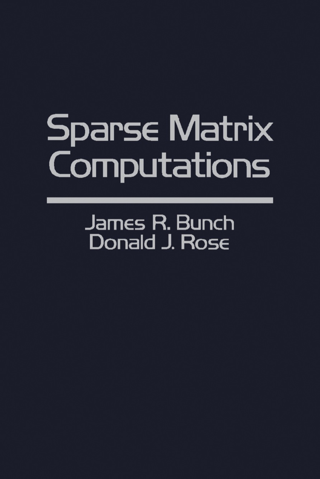 Sparse Matrix Computations 