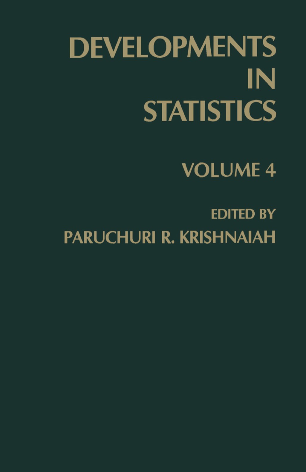 Developments in Statistics 