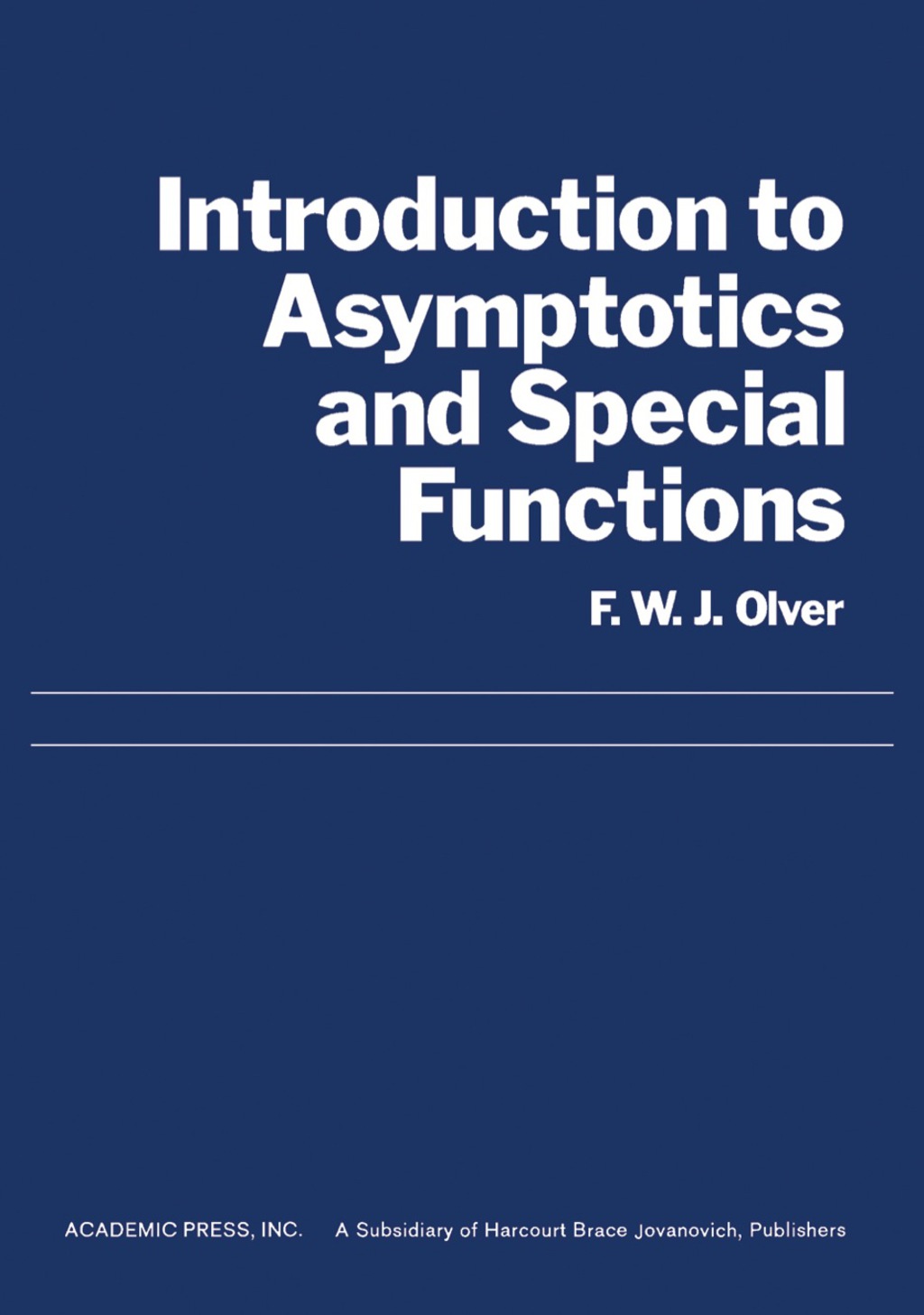 Introduction to Asymptotics and Special Functions 