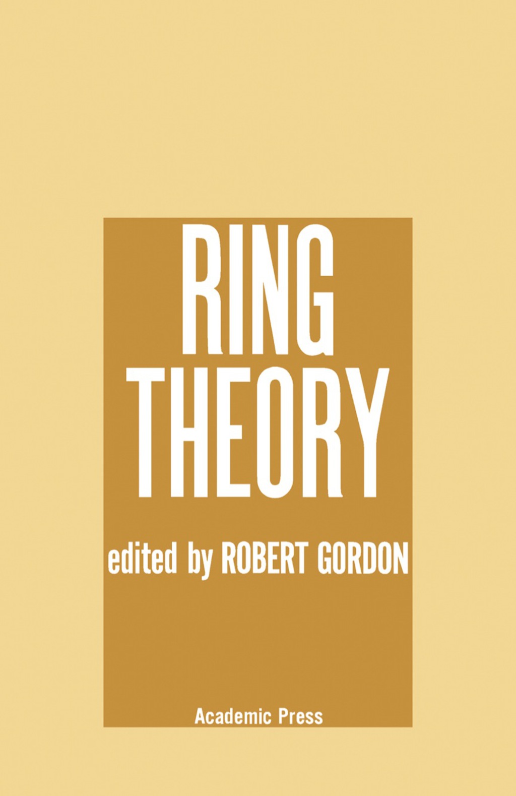 Ring Theory Proceedings of a Conference on Ring Theory Held in Park City, Utah, March 2Ã¢â‚¬Å¡Ãƒâ€žÃƒÂ¶Ã¢Ë†Å¡Ãƒâ€˜Ã¢Ë†Å¡Ã‚Â¨6, 1971 