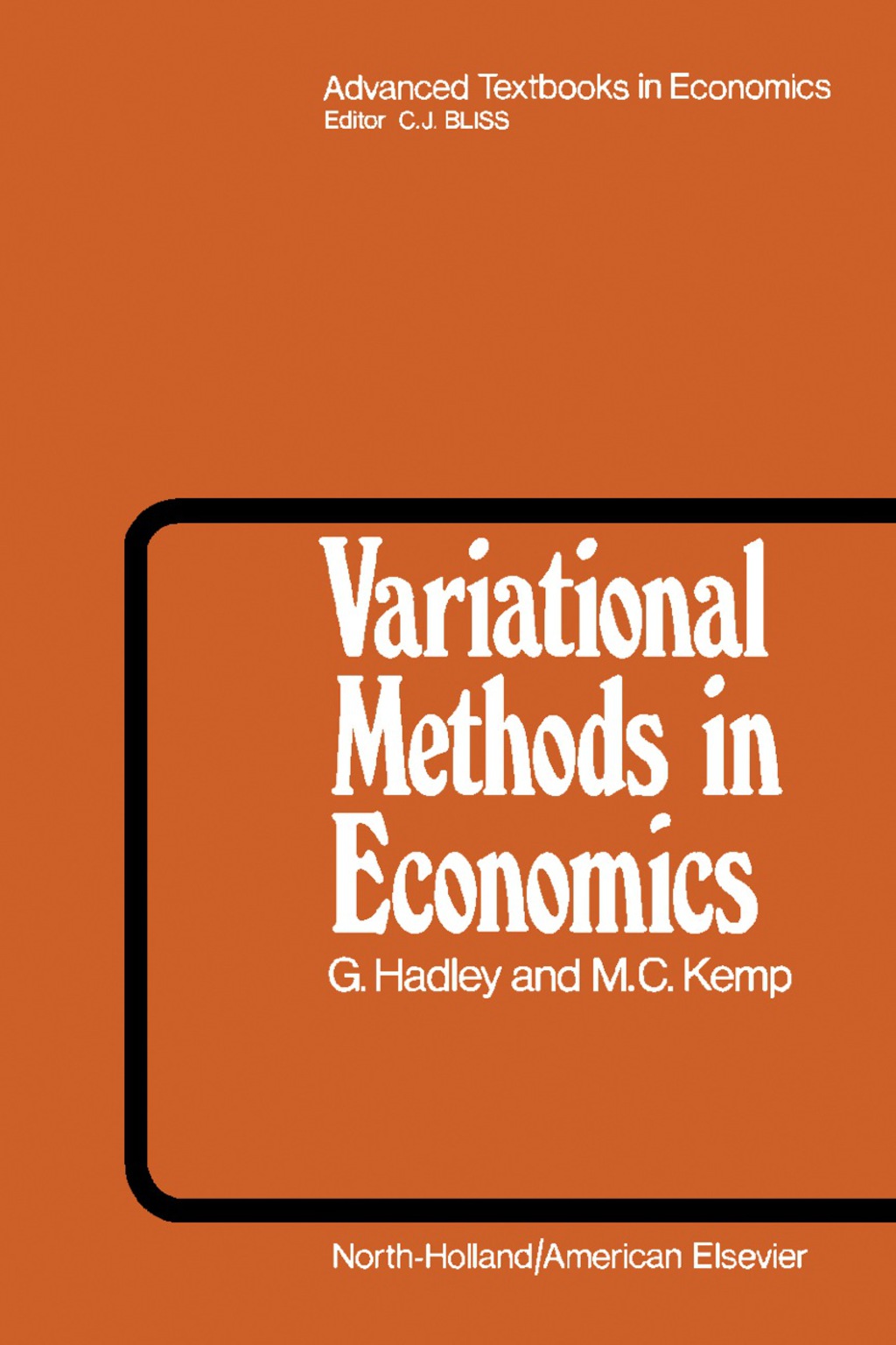 Variational Methods in Economics 