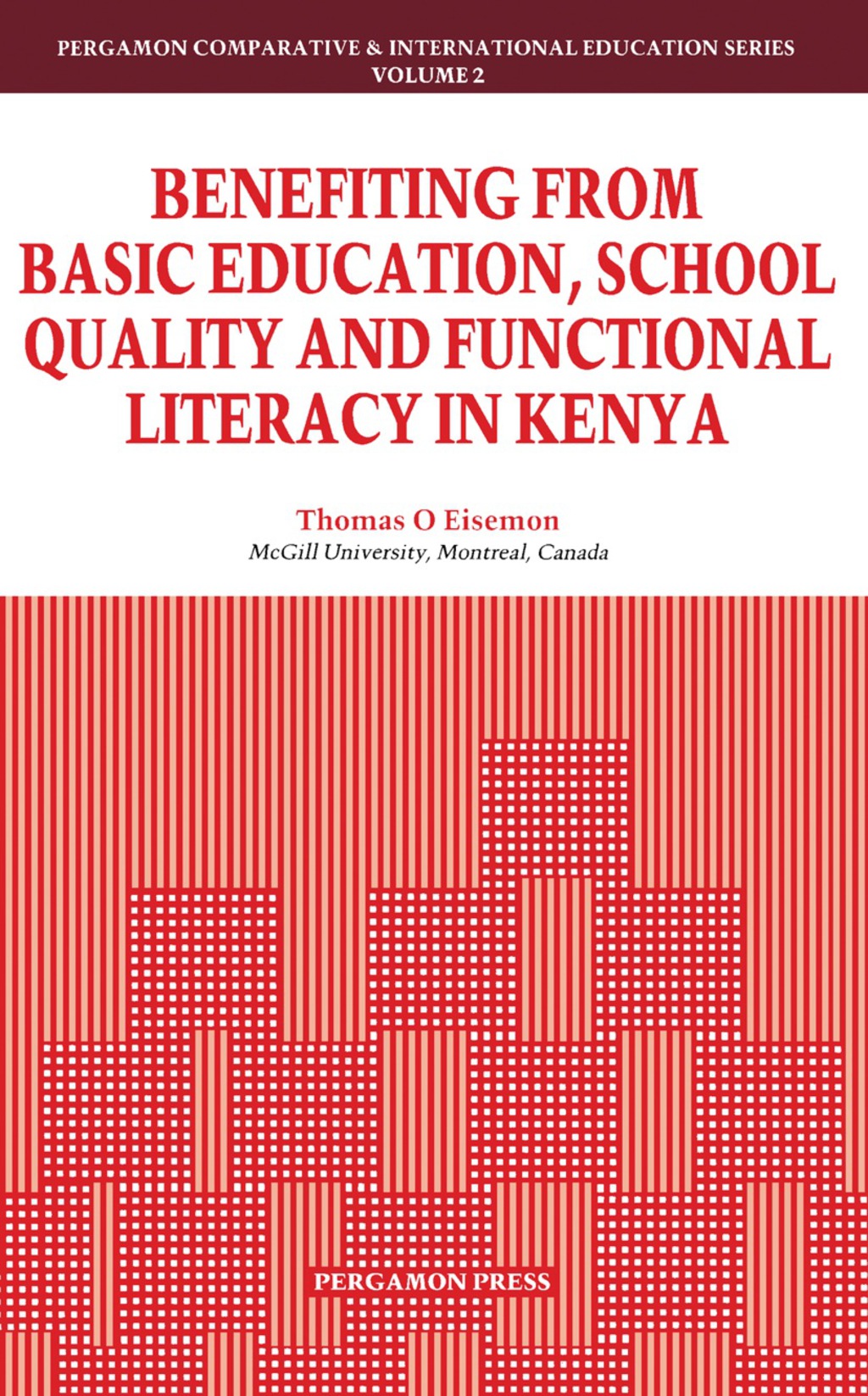 Benefiting from Basic Education, School Quality and Functional Literacy in Kenya 