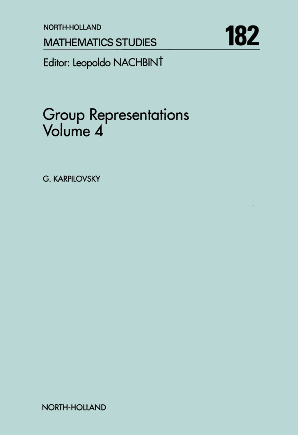 Group Representations 
