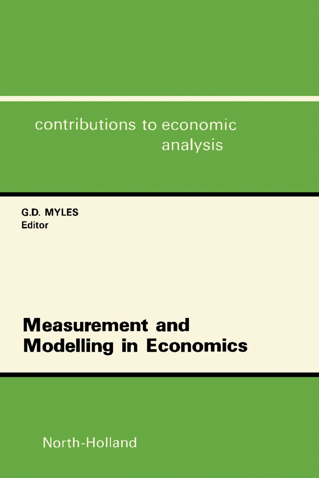 Measurement and Modelling in Economics 