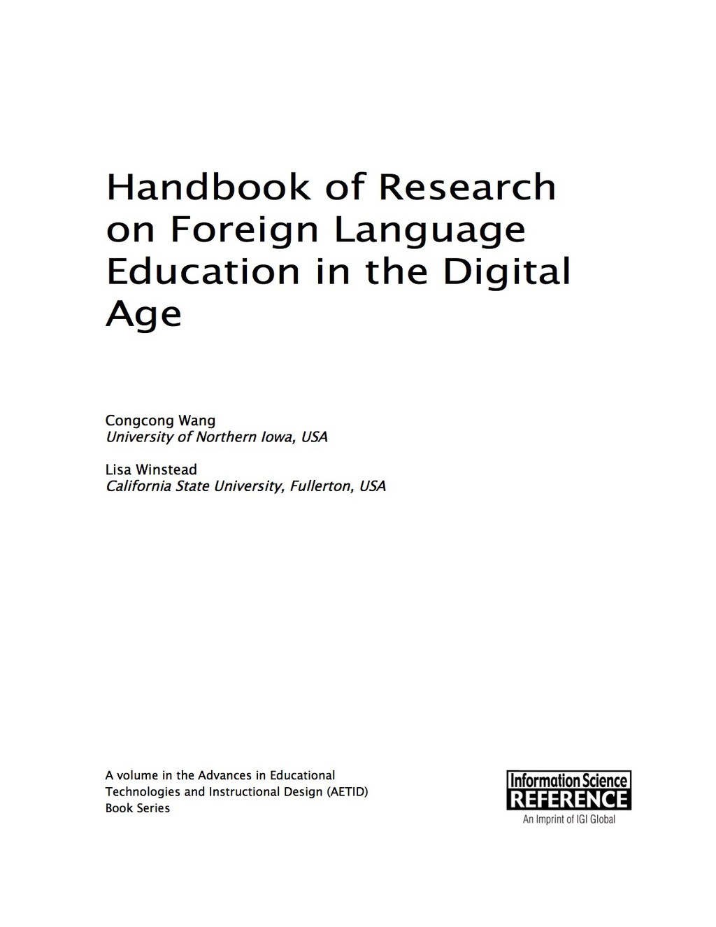 Handbook of Research on Foreign Language Education in the Digital Age 