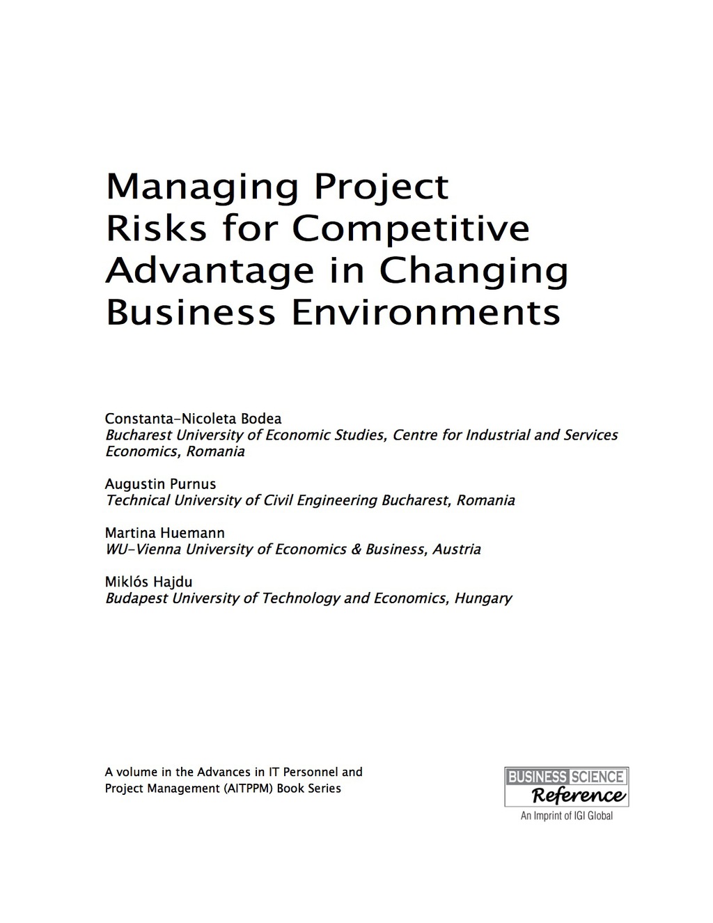 Managing Project Risks for Competitive Advantage in Changing Business Environments 