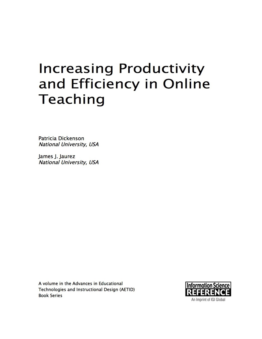 Increasing Productivity and Efficiency in Online Teaching 