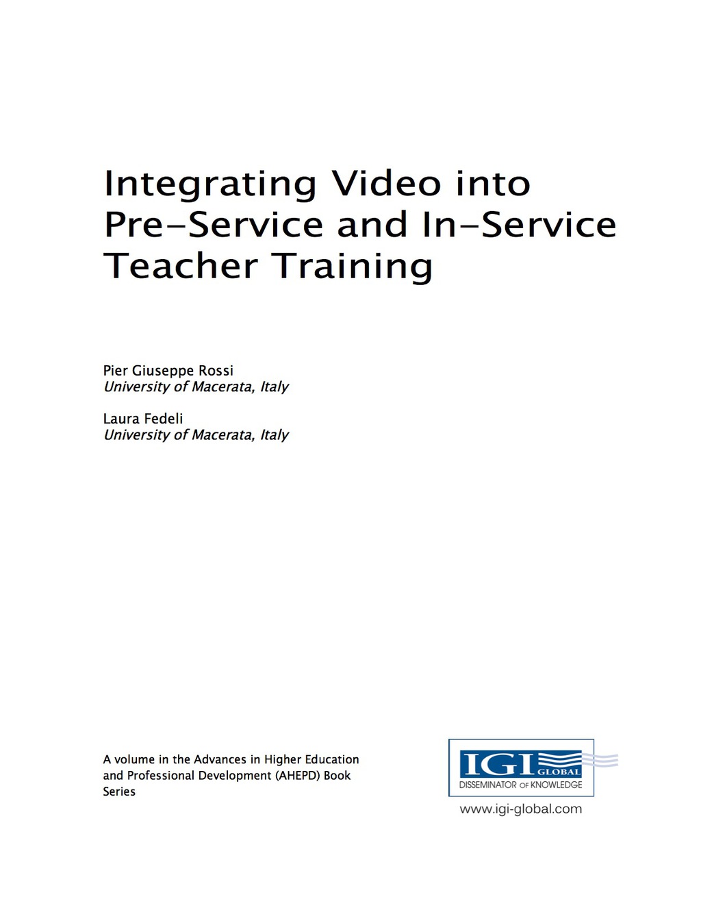Integrating Video into Pre-Service and In-Service Teacher Training 