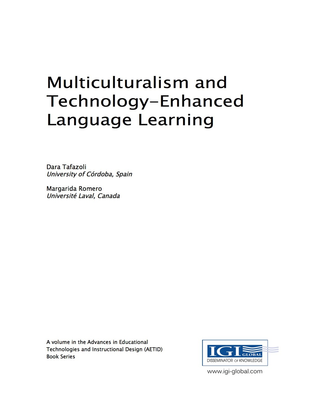 Multiculturalism and Technology-Enhanced Language Learning 
