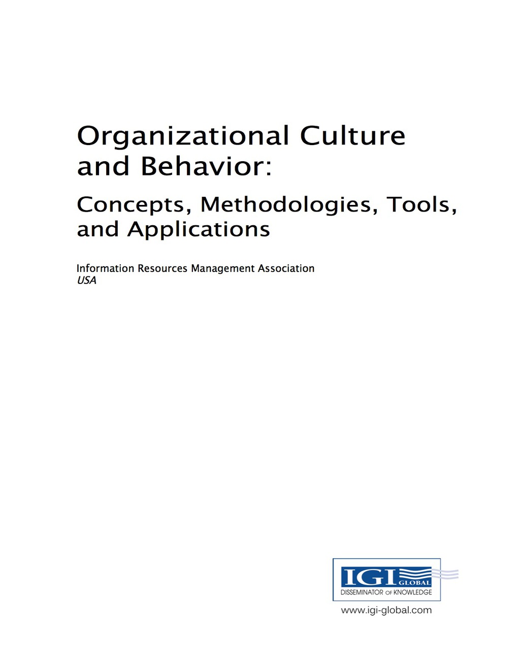 Organizational Culture and Behavior 