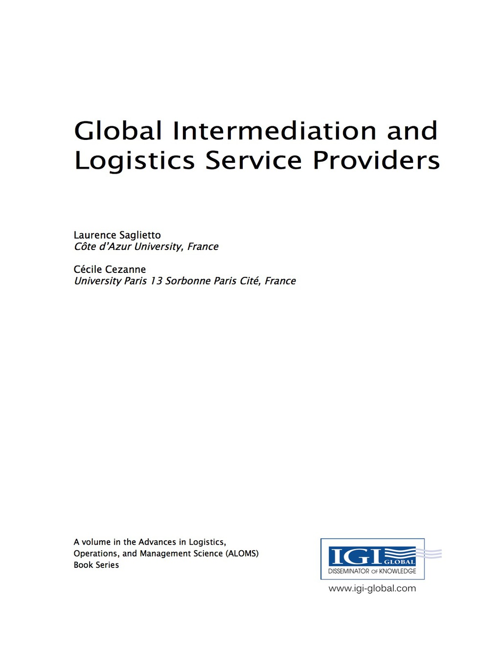 Global Intermediation and Logistics Service Providers 