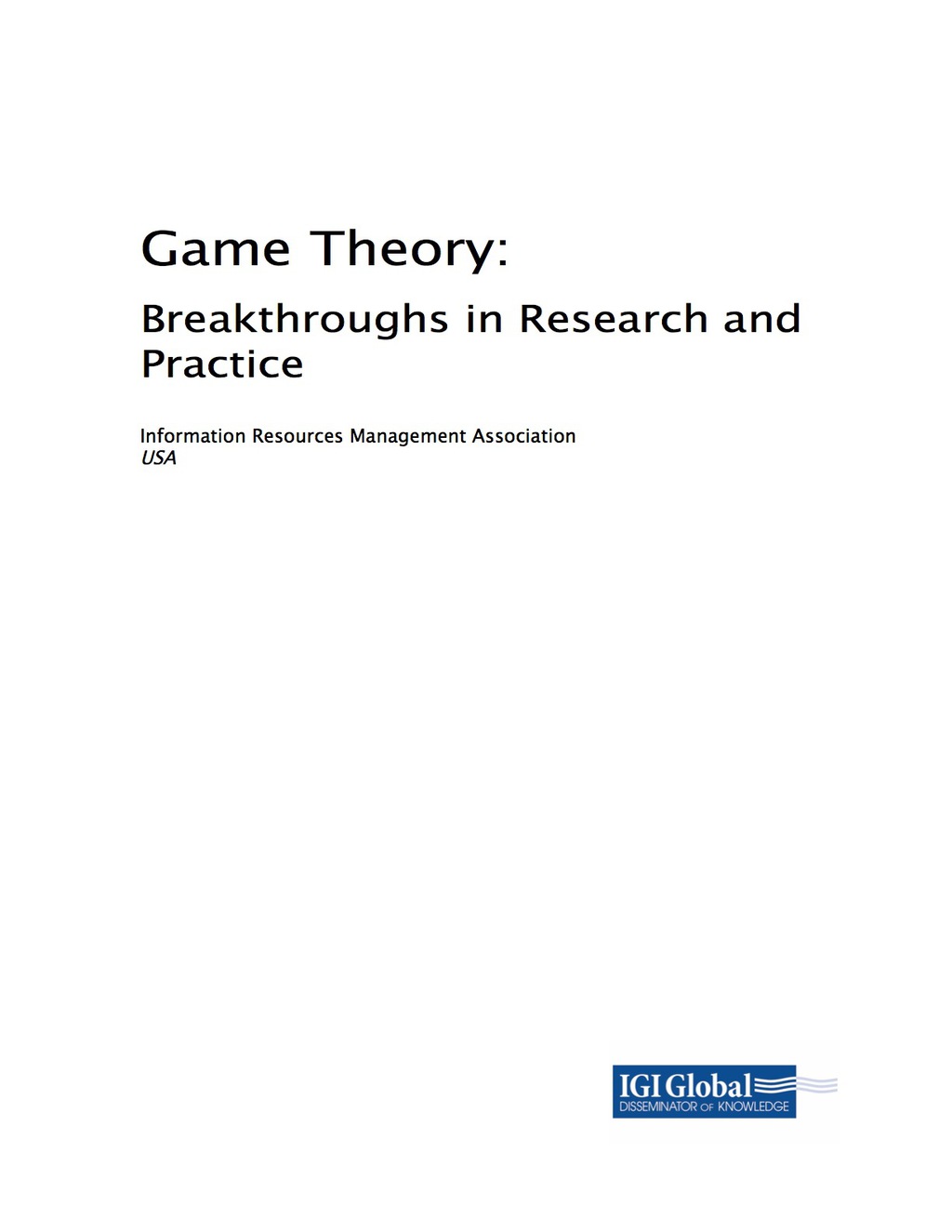 Game Theory 