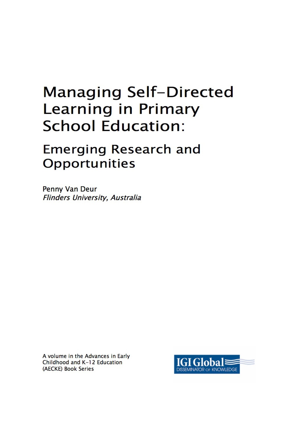 Managing Self-Directed Learning in Primary School Education 