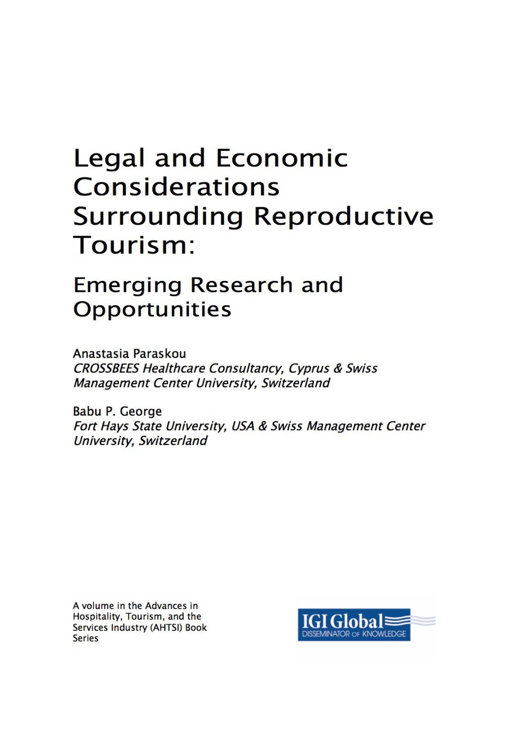 Legal and Economic Considerations Surrounding Reproductive Tourism 