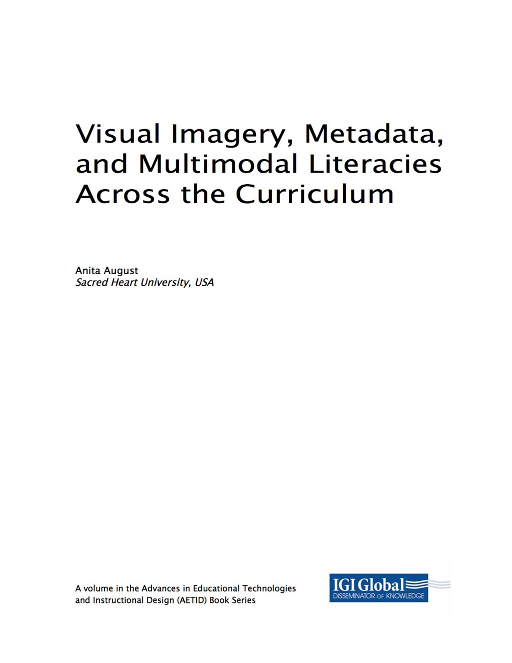 Visual Imagery, Metadata, and Multimodal Literacies Across the Curriculum 