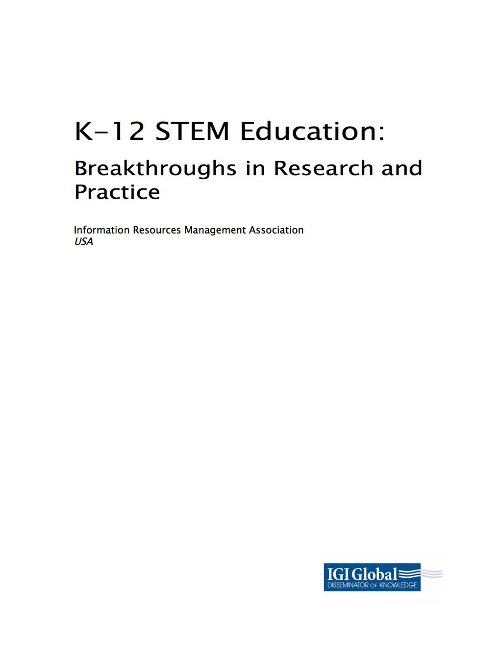 K-12 STEM Education 
