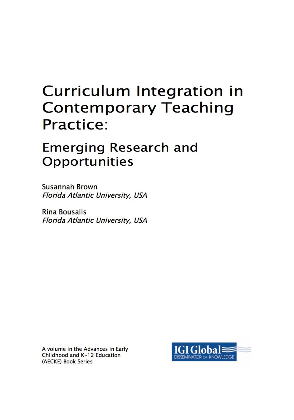 Curriculum Integration in Contemporary Teaching Practice 