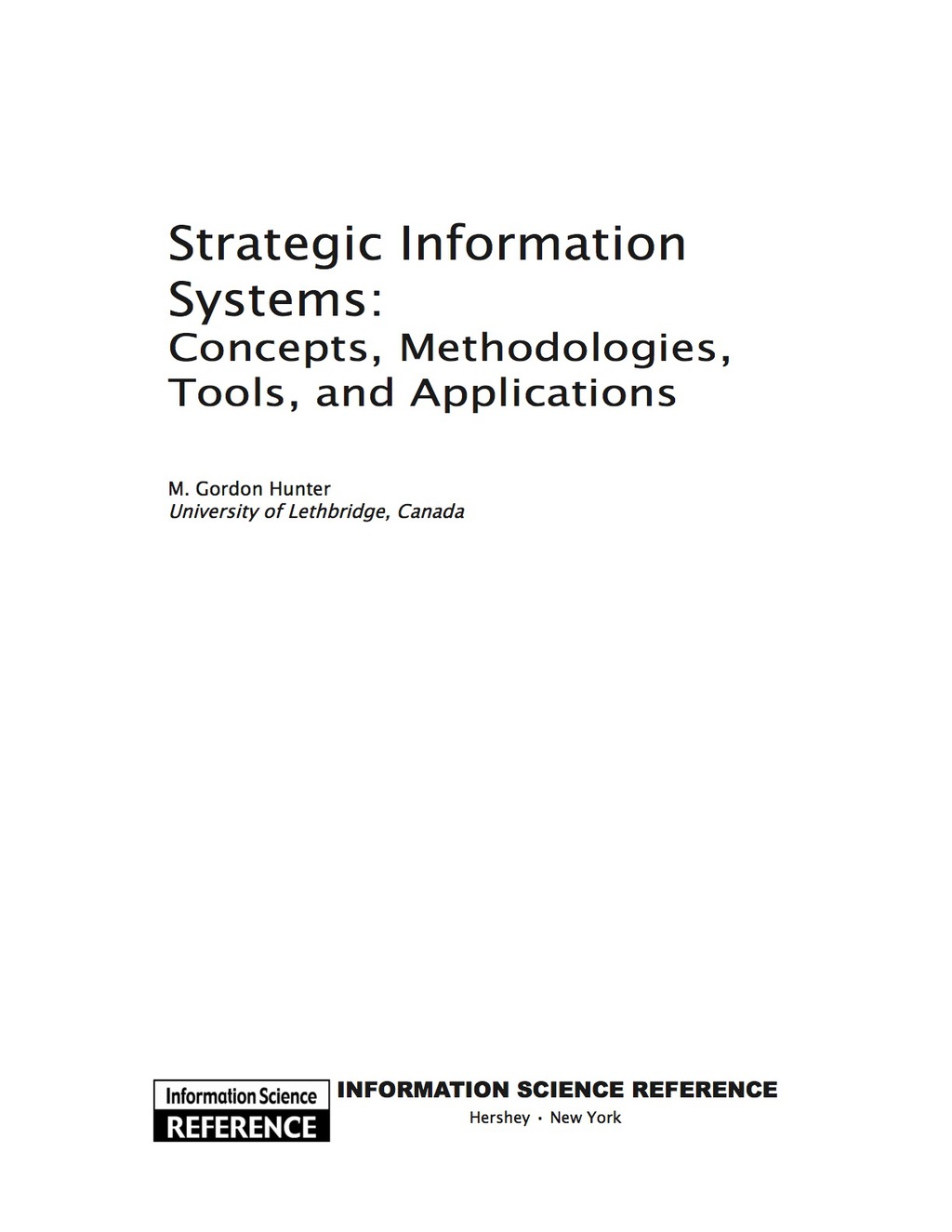 Strategic Information Systems 