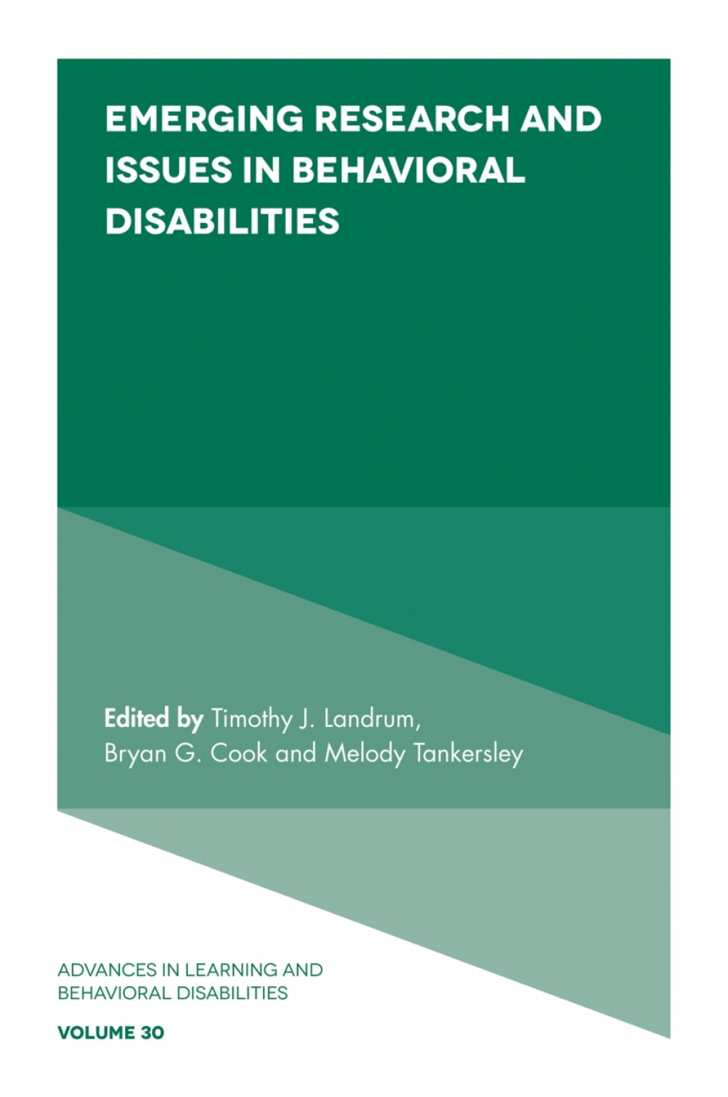 Emerging Research and Issues in Behavioral Disabilities 
