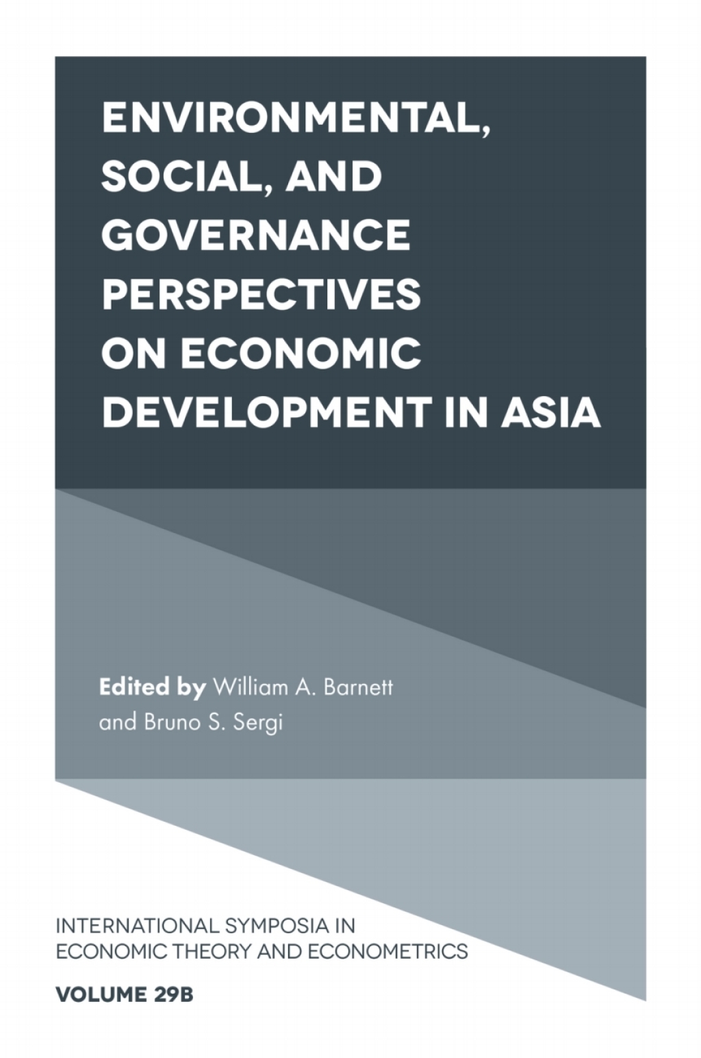 Environmental, Social, and Governance Perspectives on Economic Development in Asia 
