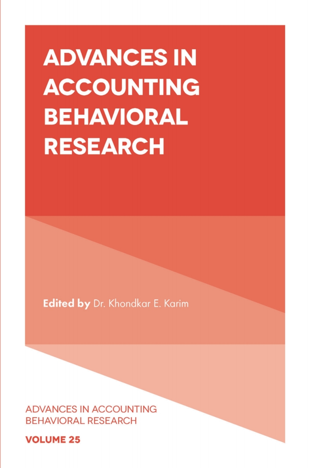 Advances in Accounting Behavioral Research 