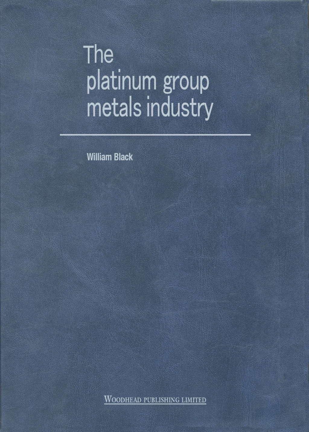 The Platinum Group Metals Industry 