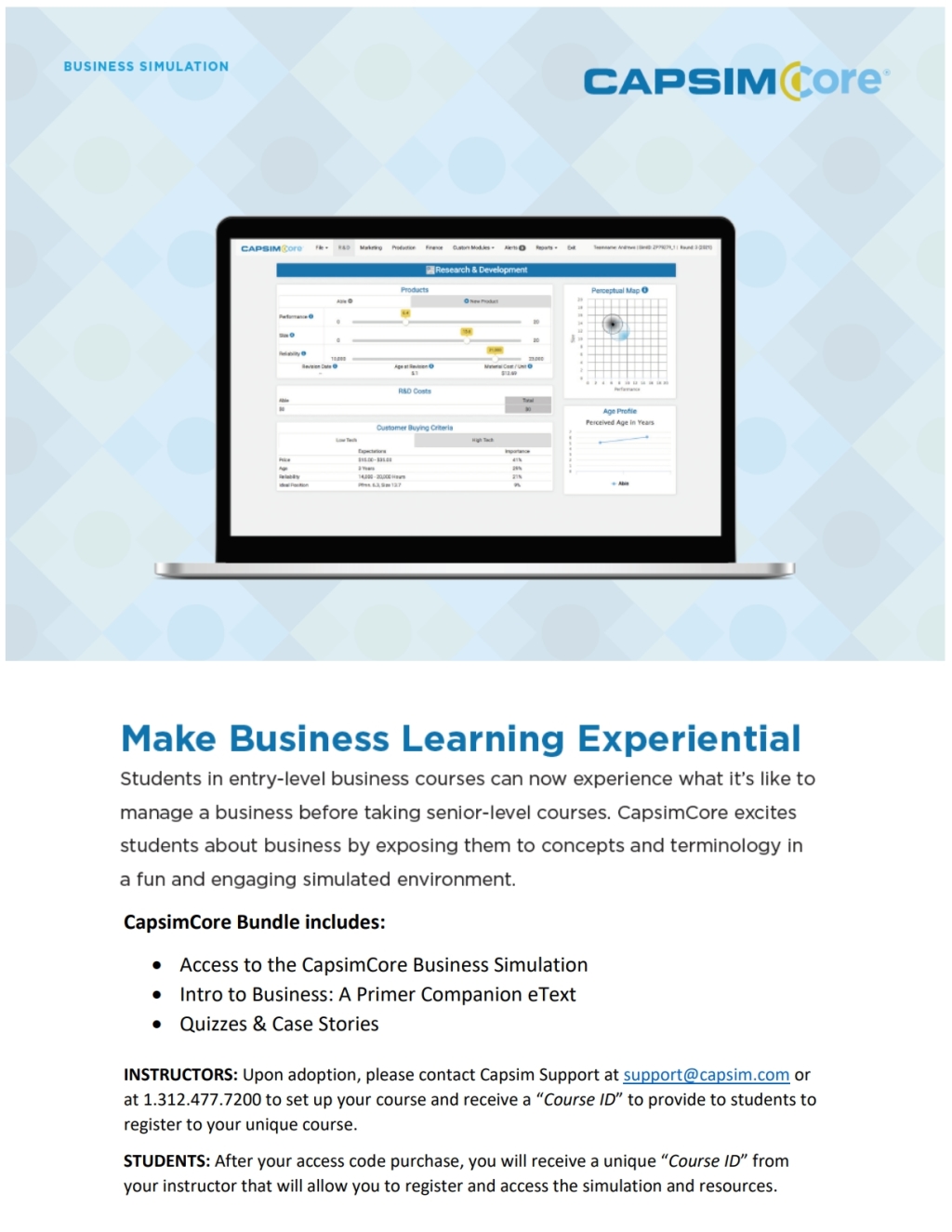 CapsimCore Bundle; Includes Simulation Access, eTextbook & Quizzes 