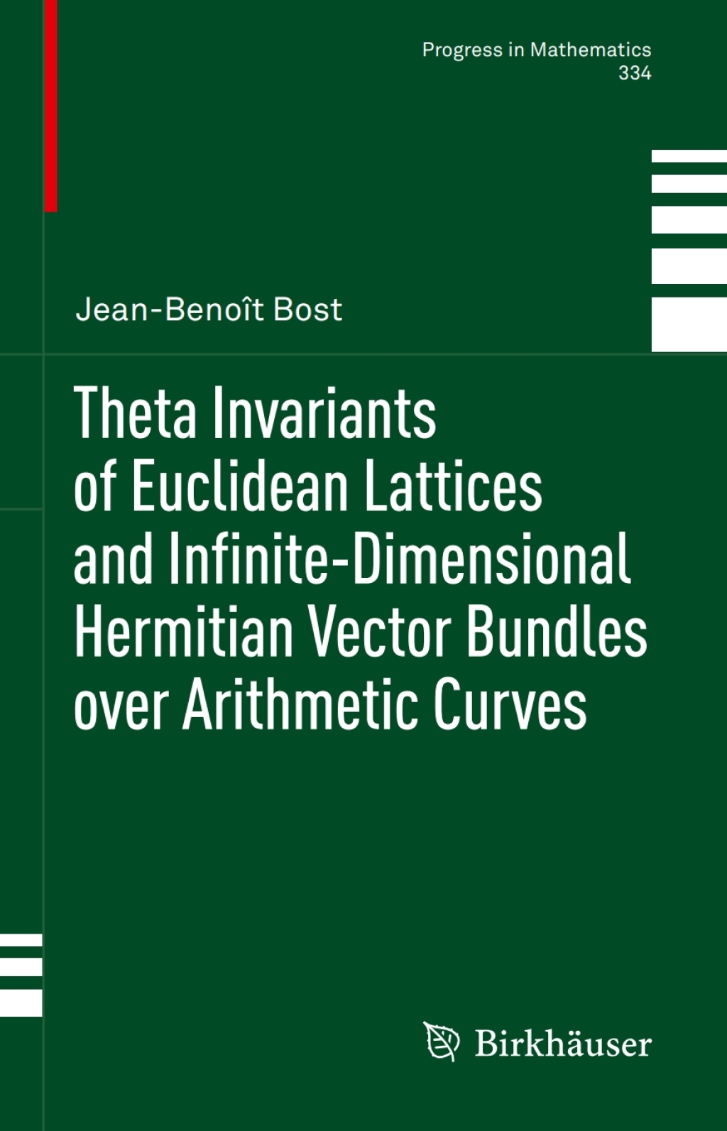 Theta Invariants of Euclidean Lattices and Infinite-Dimensional Hermitian Vector Bundles over Arithmetic Curves 
