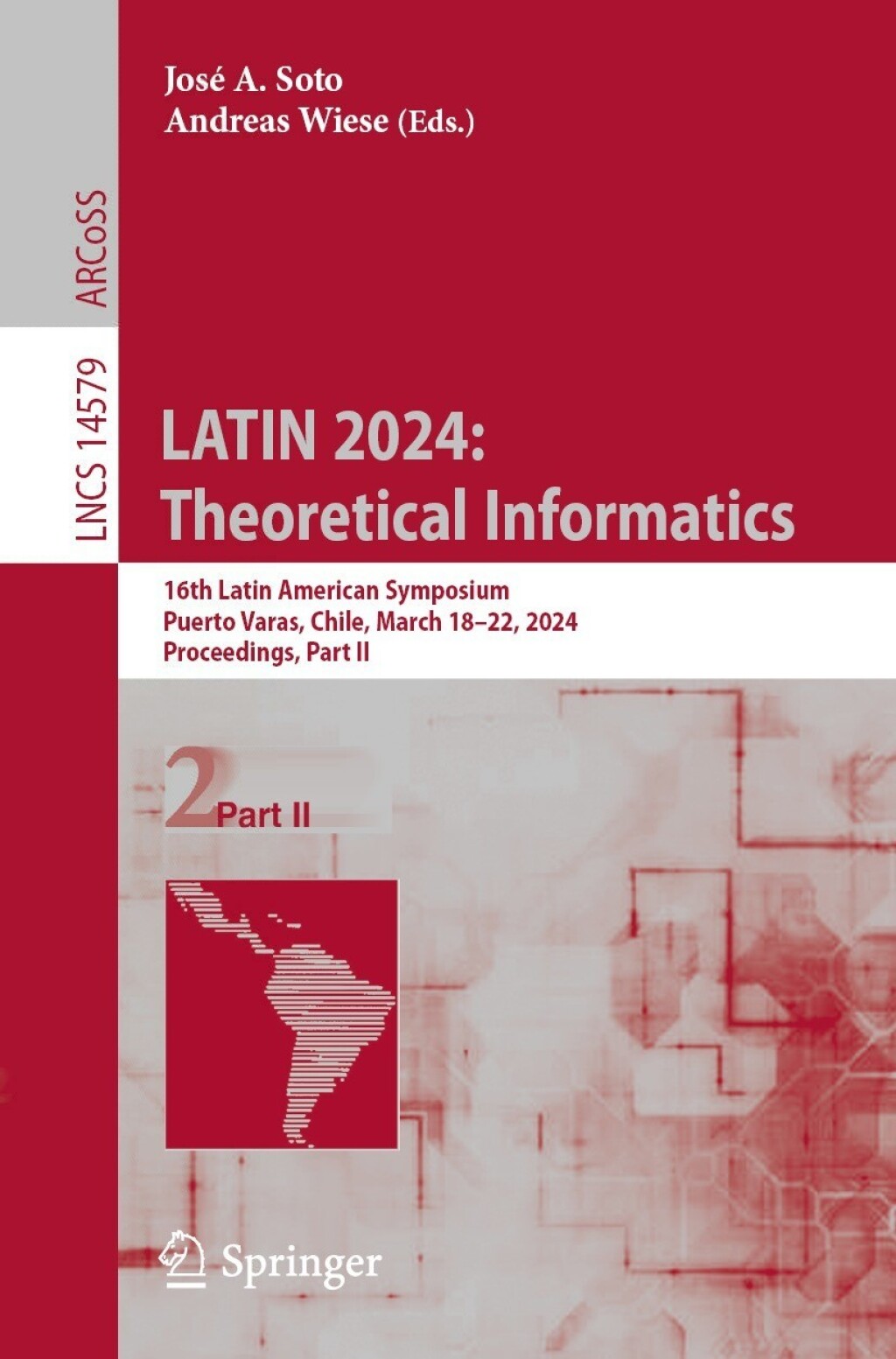 LATIN 2024: Theoretical Informatics 16th Latin American Symposium, Puerto Varas, Chile, March 18Ã¢â‚¬Å¡Ãƒâ€žÃƒÂ¶Ã¢Ë†Å¡Ãƒâ€˜Ã¢Ë†Å¡Ã‚Â¨22, 2024, Proceedings, Part II 