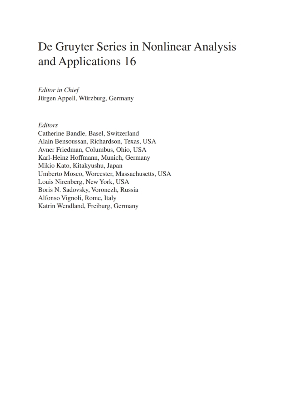 Topological Analysis From the Basics to the Triple Degree for Nonlinear Fredholm Inclusions 1st Edition