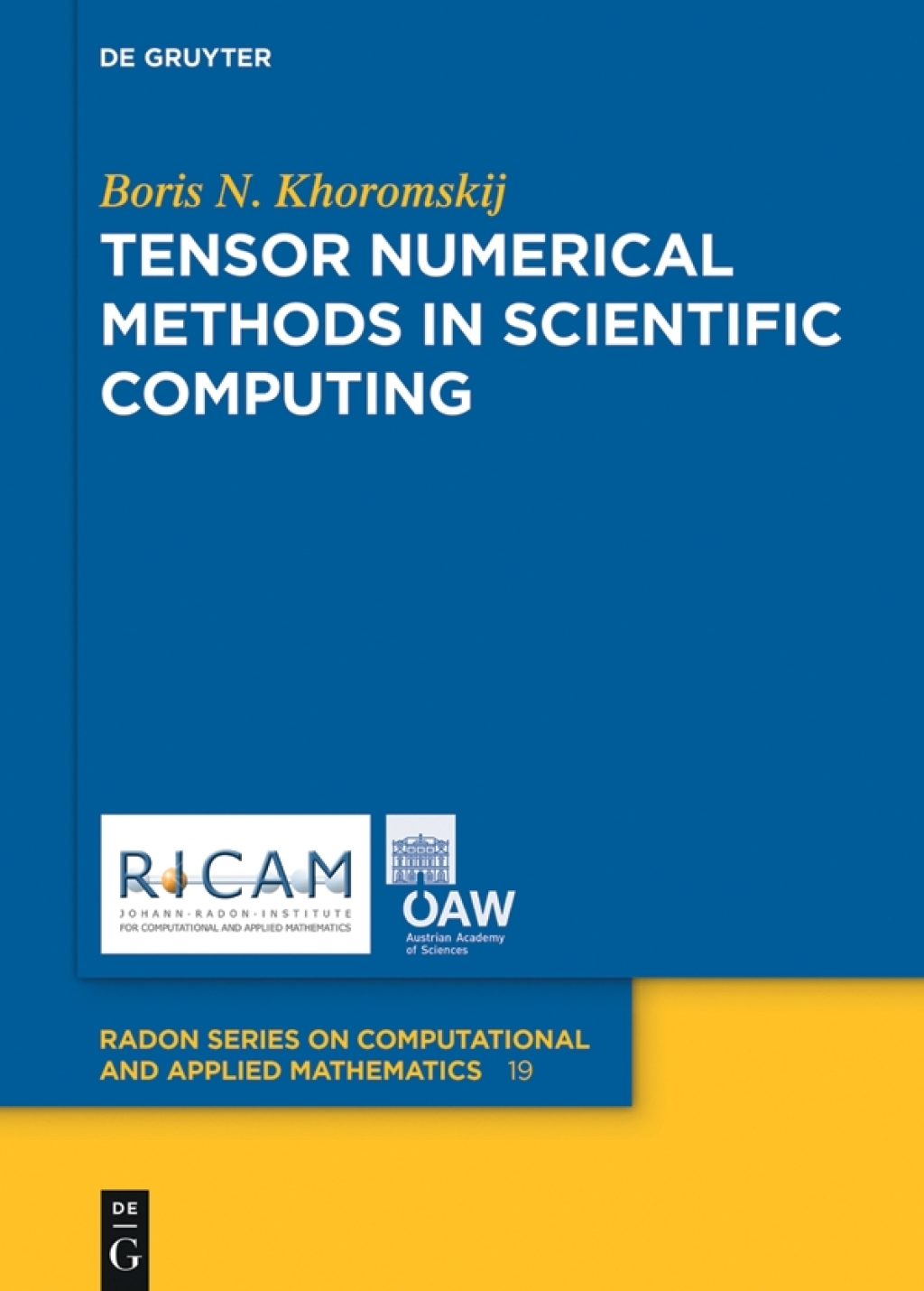 Tensor Numerical Methods in Scientific Computing 1st Edition