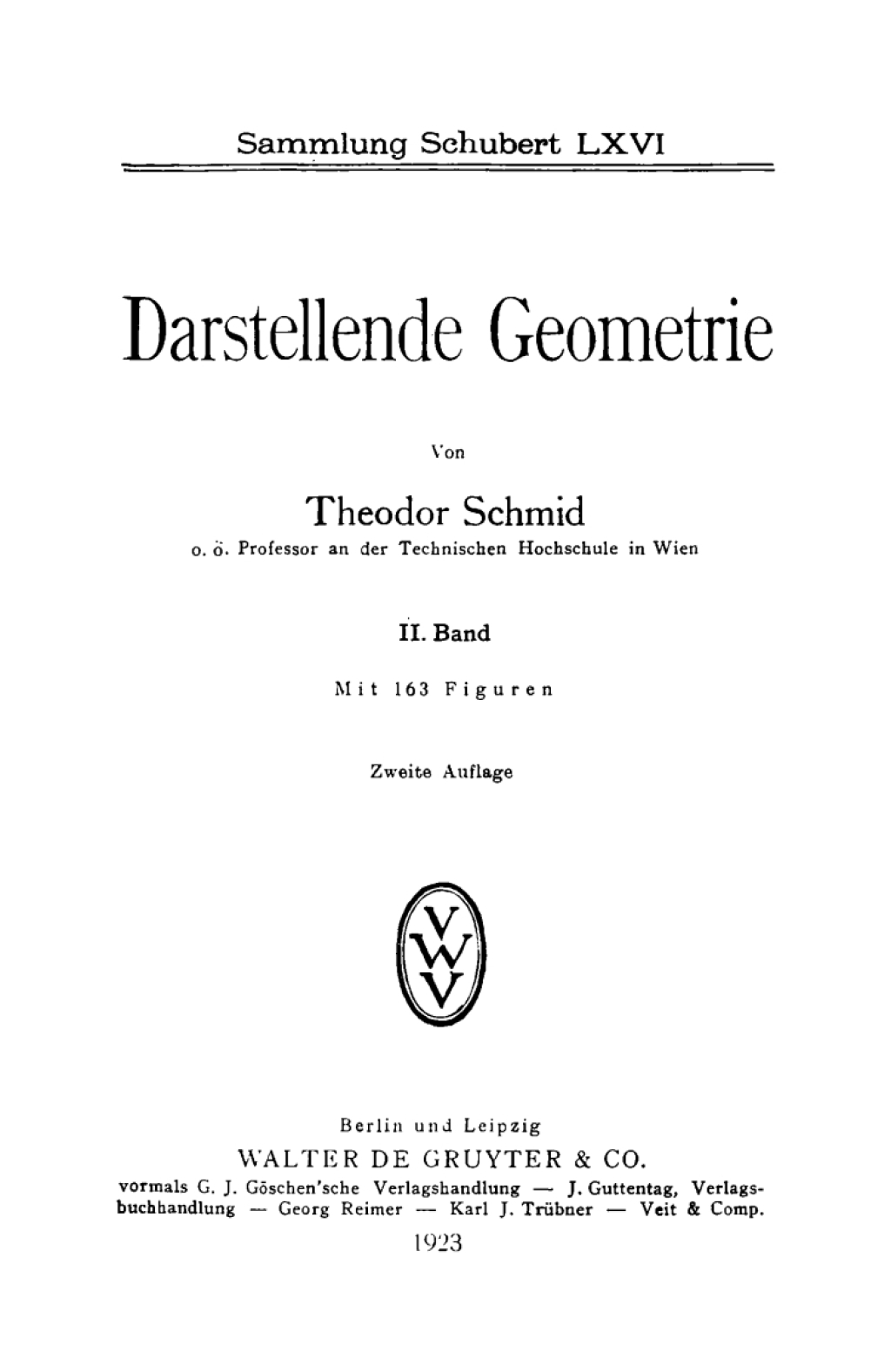 Darstellende Geometrie, Band 2 2nd Edition