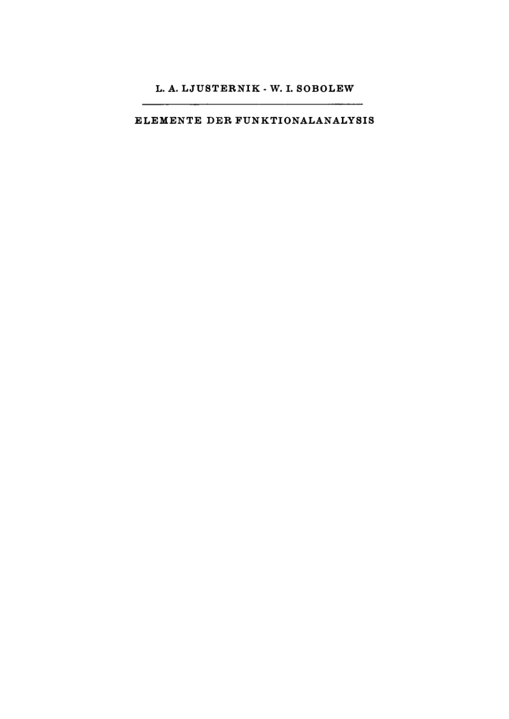 Elemente der Funktionalanalysis 2nd Edition