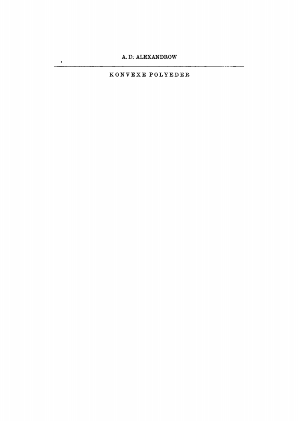 Konvexe Polyeder 1st Edition