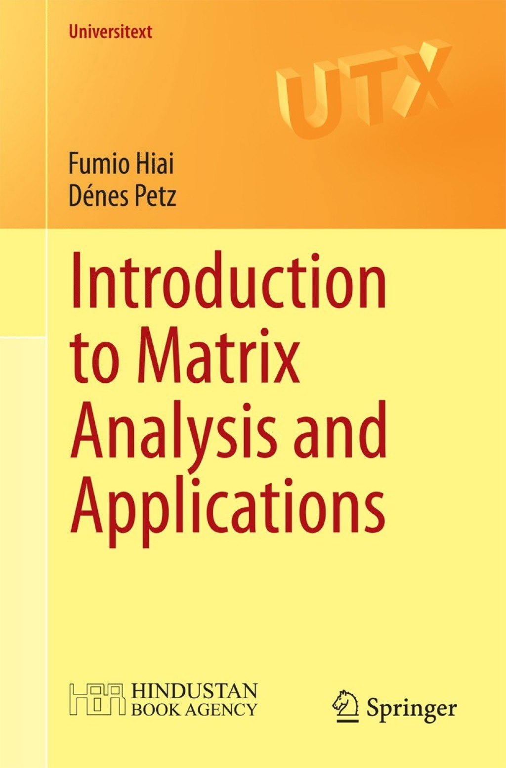 Introduction to Matrix Analysis and Applications 
