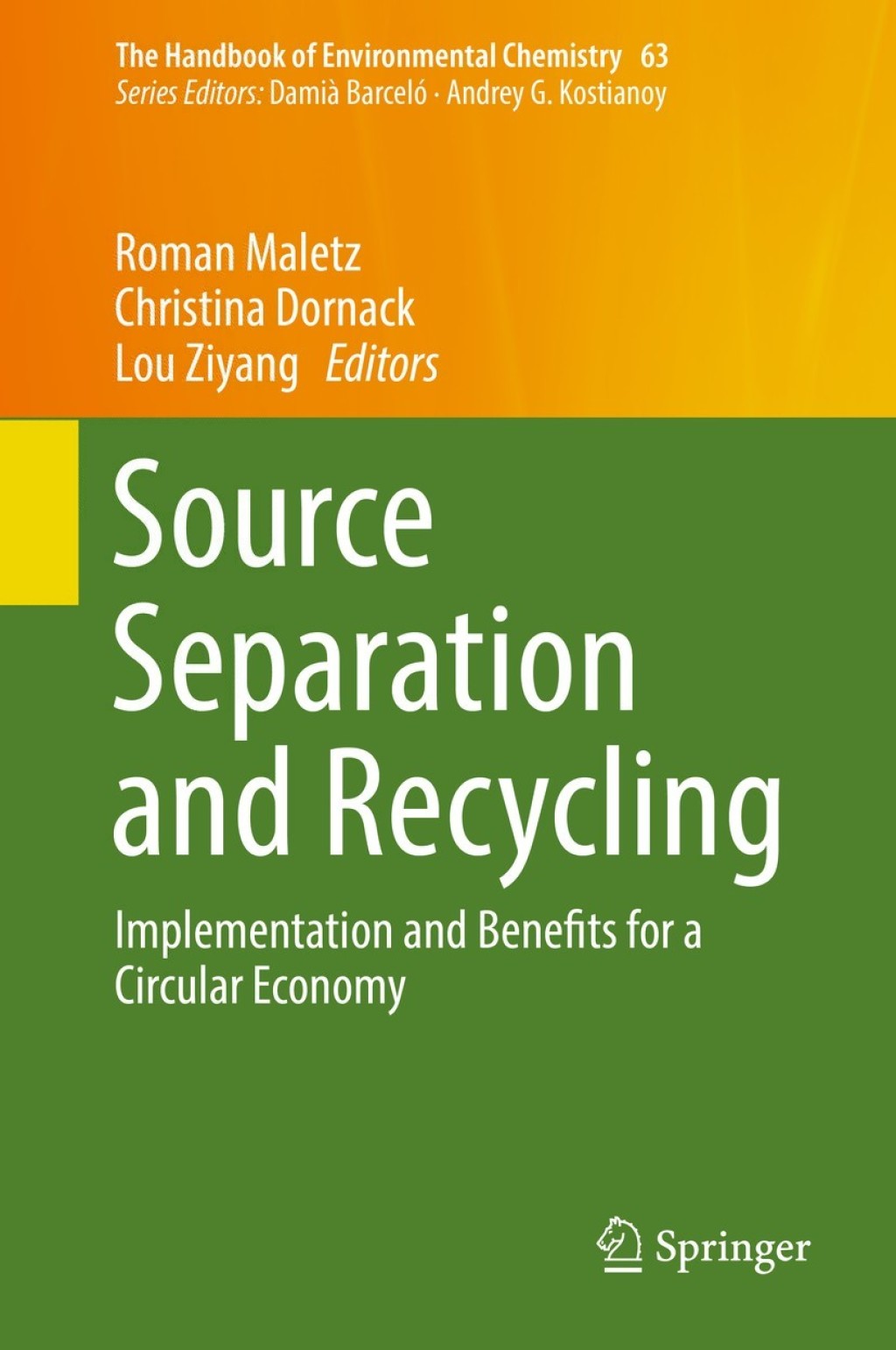 Source Separation and Recycling Implementation and Benefits for a Circular Economy 