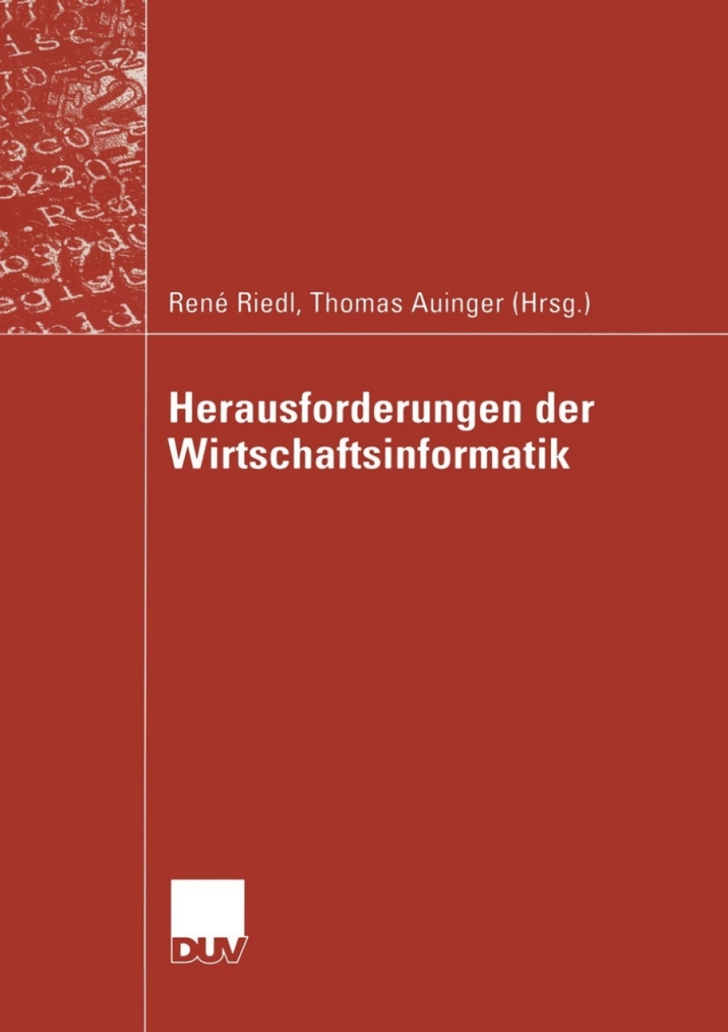 Herausforderungen der Wirtschaftsinformatik 1st Edition