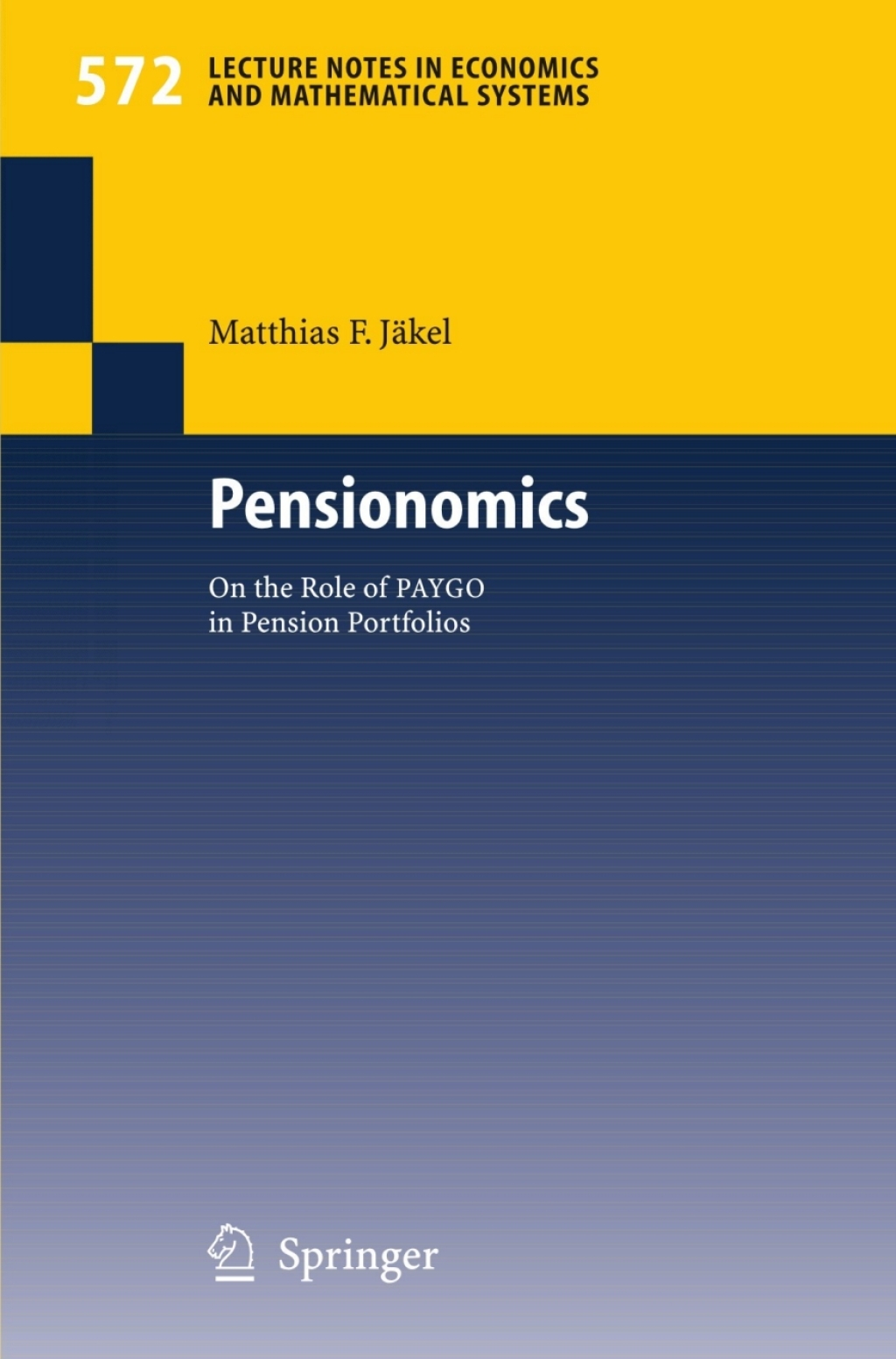 Pensionomics On the Role of PAYGO in Pension Portfolios 