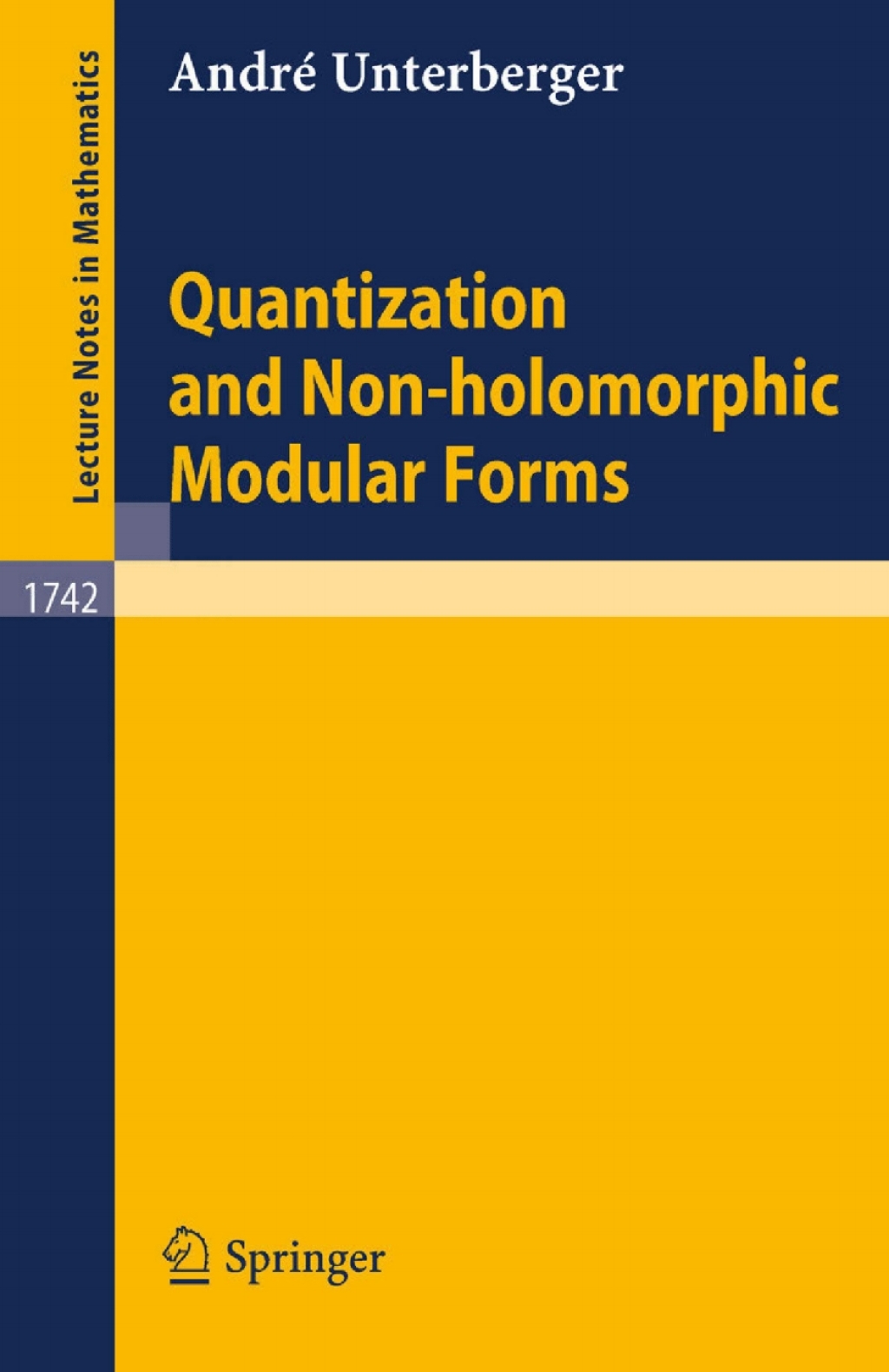 Quantization and Non-holomorphic Modular Forms 